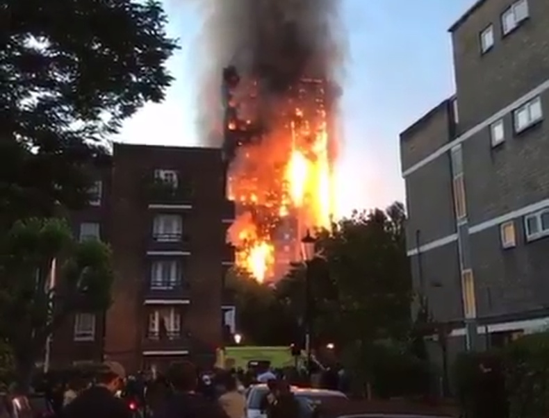 Pożar w Londynie