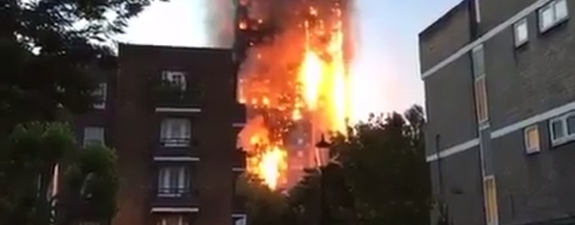 Pożar w Londynie