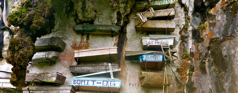 Wiszące trumny na Filipinach