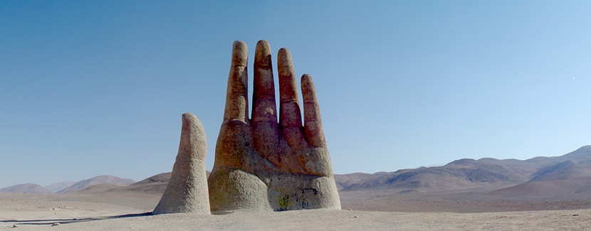 Mano del Desierto na pustyni Atacama